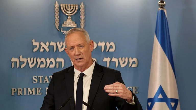 Bộ trưởng Quốc phòng Israel - ông Benny Gantz phát biểu tại một sự kiện ở Jerusalem, ngày 12-10.Ảnh: AFP
