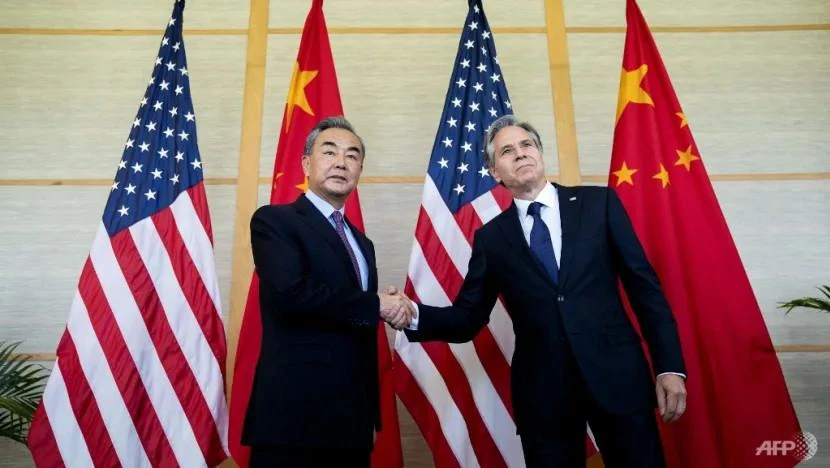 Ngoại trưởng Trung Quốc Vương Nghị (trái) và Ngoại trưởng Mỹ Antony Blinken. Ảnh: AFP Ngoại trưởng Trung Quốc Vương Nghị (trái) và Ngoại trưởng Mỹ Antony Blinken. Ảnh: AFP