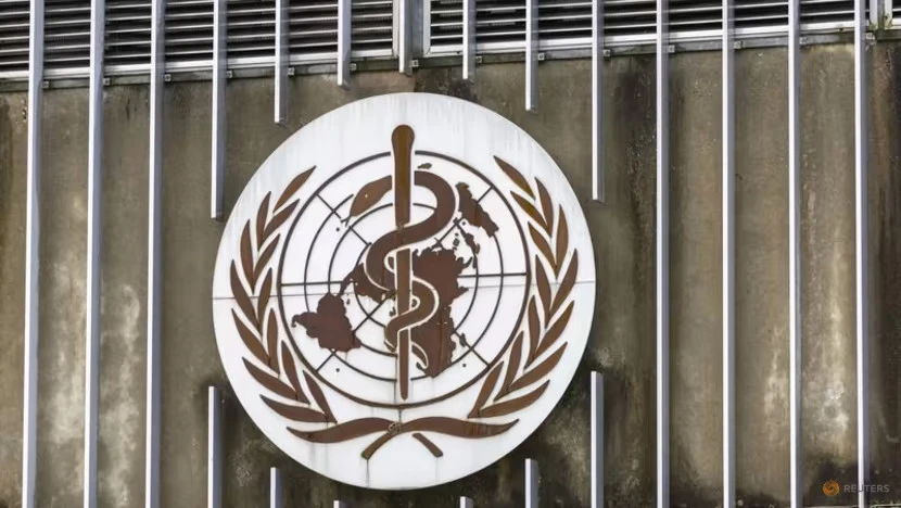 Logo của Tổ chức Y tế Thế giới (WHO) tại trụ sở WHO ở TP Geneva (Thụy Sĩ). Ảnh: REUTERS