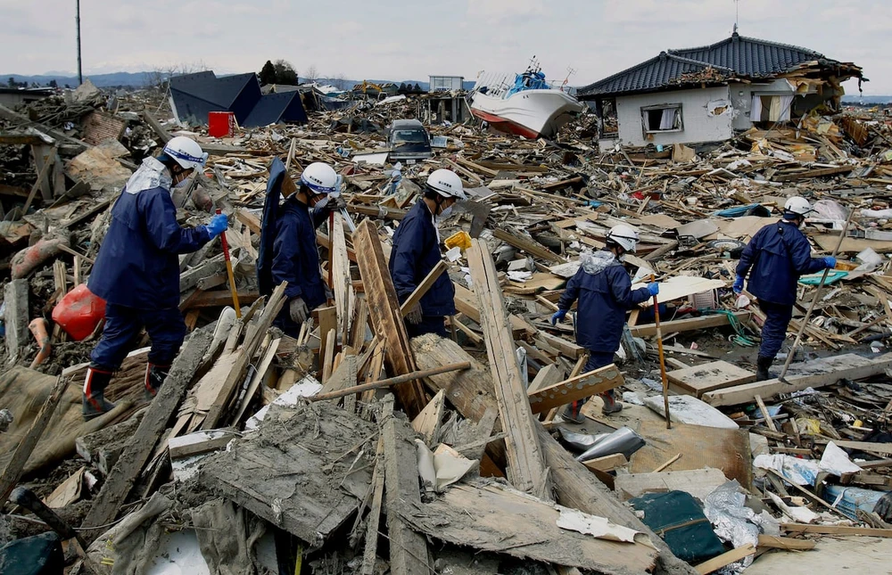 Trận động đất ngày năm 2011 ở Nhật. Ảnh: CBC