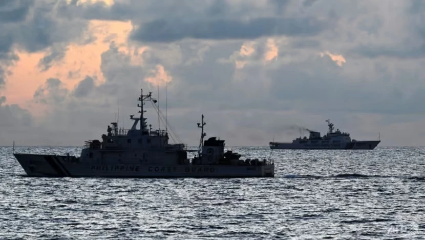 Tàu tuần tra của Lực lượng Bảo vệ bờ biển Philippines hoạt động trên Biển Đông. Ảnh: AFP