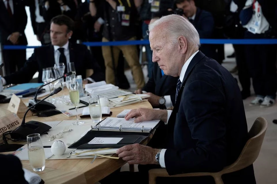 Tổng thống Mỹ Joe Biden tham dự một cuộc họp G7 ở TP Hiroshima (Nhật) ngày 19-5. Ảnh: REUTERS