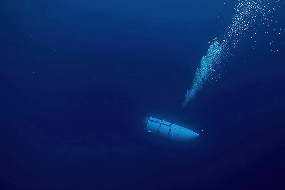 Tàu lặn Titan của công ty OceanGate. Ảnh: THE PEOPLE