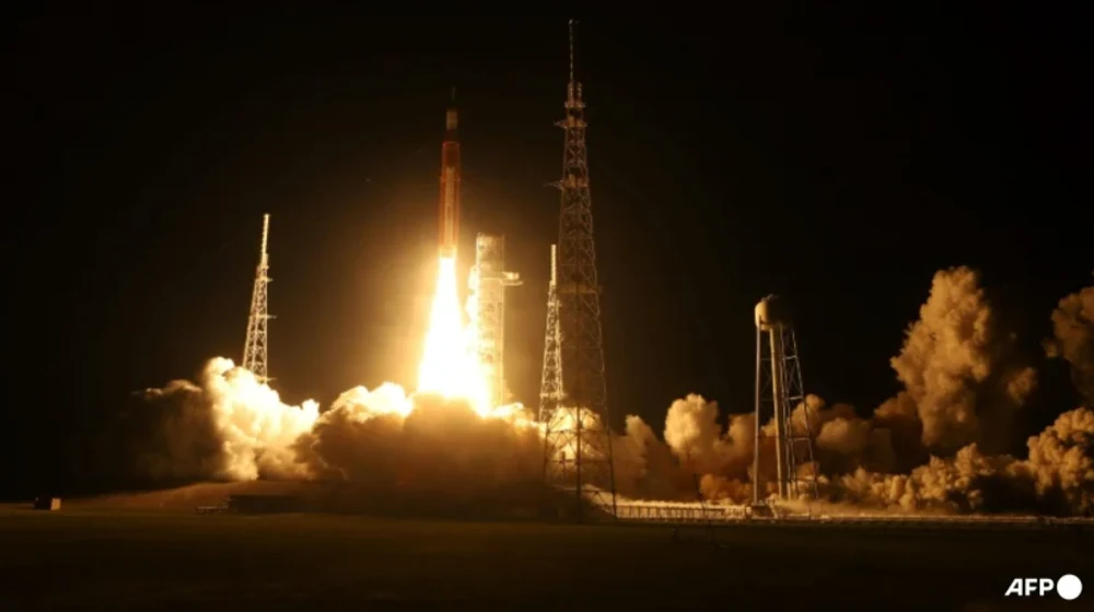 Artemis 1 phóng thành công tàu vũ trụ lên Mặt Trăng vào tháng 11-2022. Ảnh: AFP.