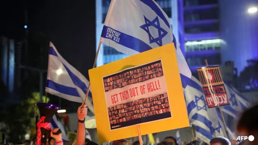 Chùm ảnh: Biểu tình quy mô lớn ở Israel khi chiến sự tròn nửa năm