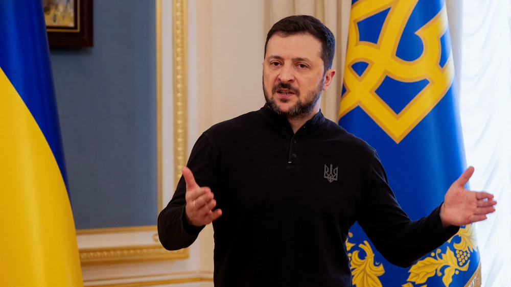 Tổng thống Ukraine Volodymyr Zelensky