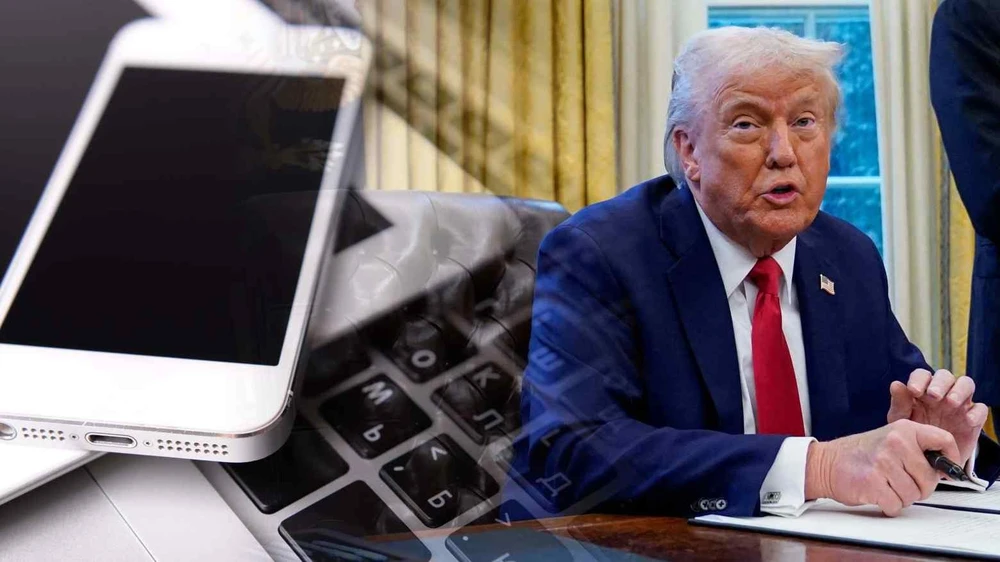 Ông Trump: Sẽ sớm ngưng miễn trừ thuế đối ứng cho sản phẩm công nghệ