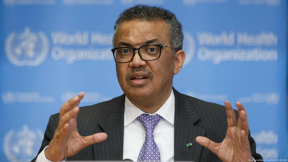 Tổng Giám đốc Tổ chức Y tế Thế giới (WHO) - ông Tedros Adhanom Ghebreyesus. Ảnh: DW