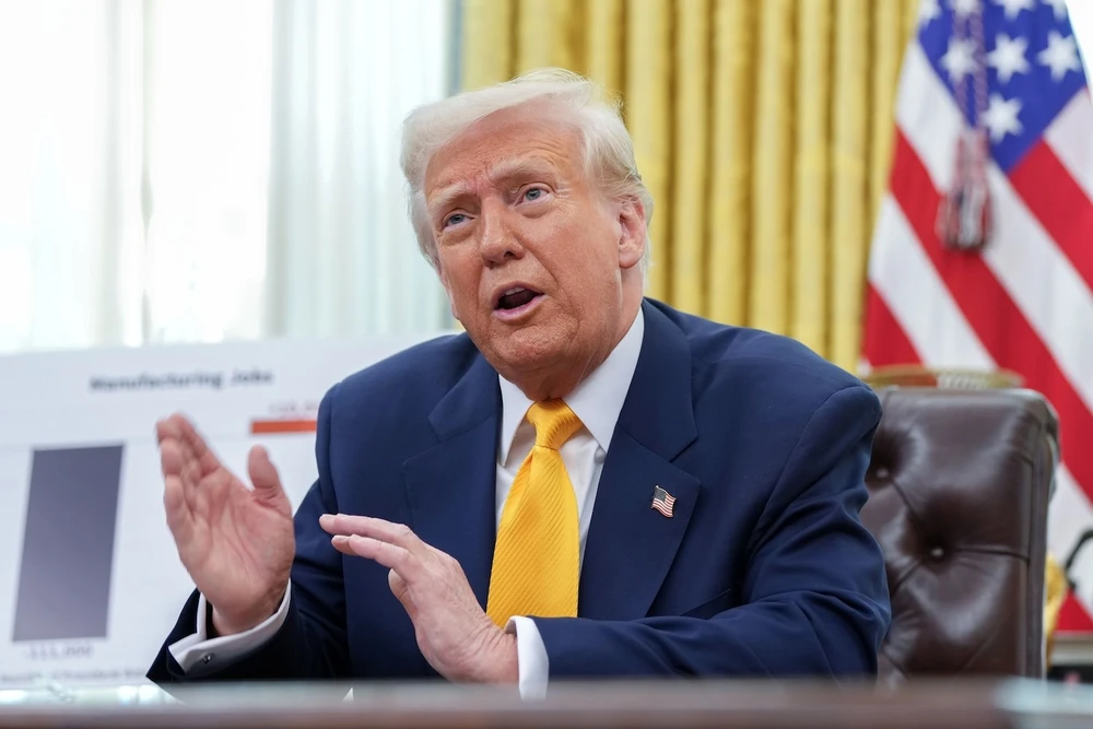 Tổng thống Mỹ Donlad Trump. Ảnh: Chris Kleponis/Pool/EPA-EFE/Shutterstock