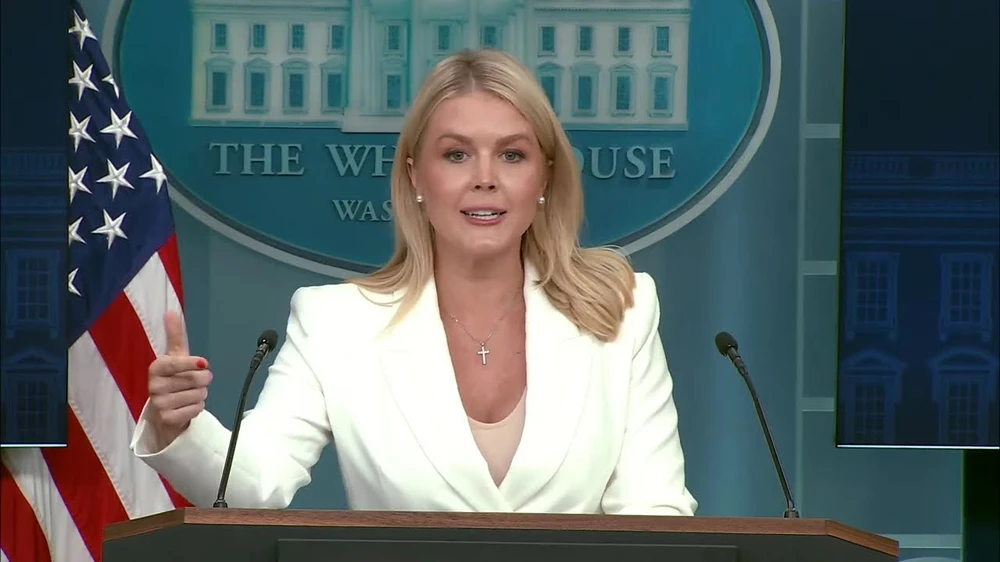 Phát ngôn viên Nhà Trắng Karoline Leavitt. Ảnh: THE WHITE HOUSE