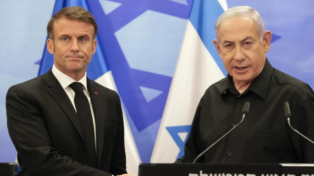 Ông Netanyahu chỉ trích ông Macron châm ngòi cho làn sóng bài Do Thái