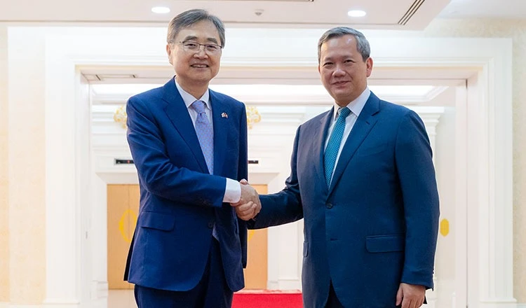 Ông Hun Manet tiếp ngoại trưởng Hàn Quốc, thảo luận cuộc chiến chống lừa đảo