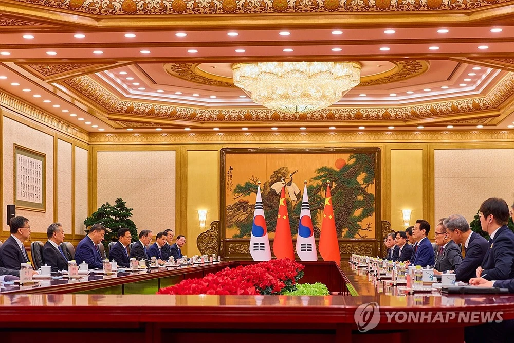 Chủ tịch Tập tiếp tổng thống Hàn Quốc, thảo luận về bán đảo Triều Tiên