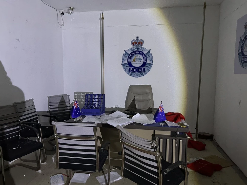 "Đồn cảnh sát" Úc tại O’Smach. Ảnh: KHAOSOD