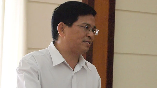 Ông Nguyễn Văn Lực, Cục trưởng cục thi hành án dân sự Tp.HCM tại buổi làm việc Ảnh: H.Điệp