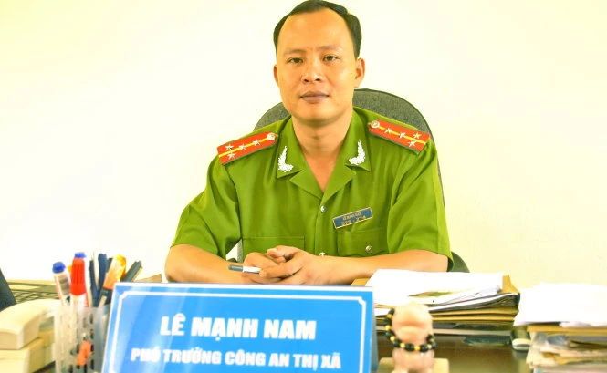 Thiếu tá Lê Mạnh Nam - ảnh tư liệu