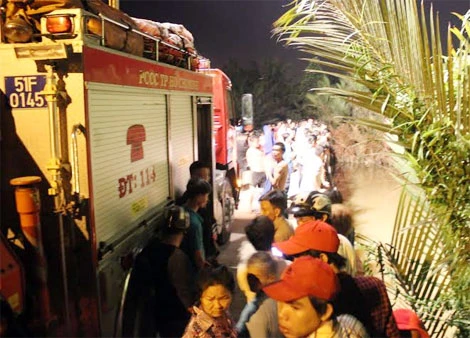 Hiện trường nơi H. nhảy cầu.