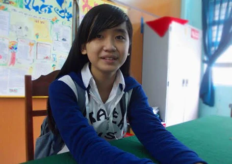 Em Bùi Thị Tú Trinh nhiều năm liền là học sinh giỏi