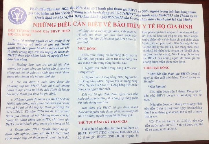 TP.HCM: Đưa Luật BHYT vào từng hộ gia đình ảnh 1