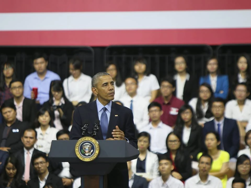 Những sắc thái biểu cảm của Tổng thống Obama ảnh 2