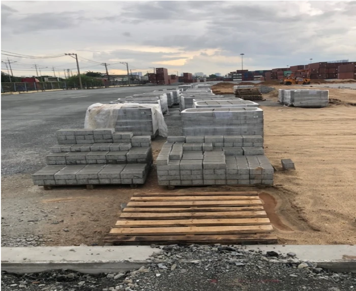 Cảng Bến Nghé sử dụng gạch tự chèn cường độ cao làm vật liệu bề mặt Cảng Bến Nghé sử dụng gạch tự chèn cường độ cao làm vật liệu bề mặt