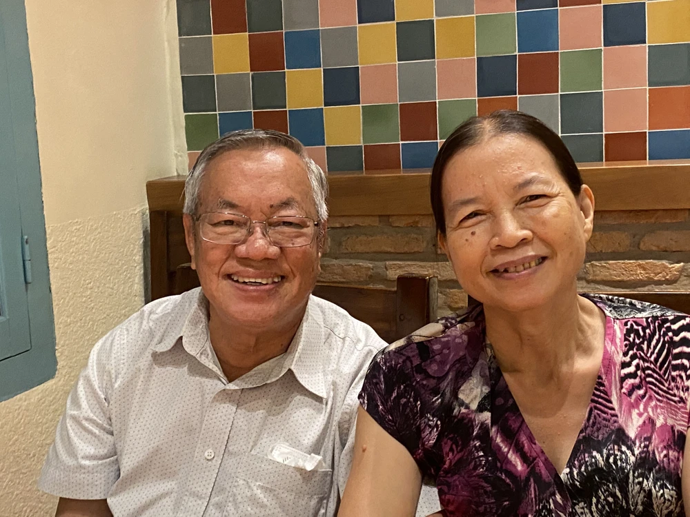 Luật sư Nguyễn Ngọc Bích và vợ. ẢNH GIA ĐÌNH CUNG CẤP