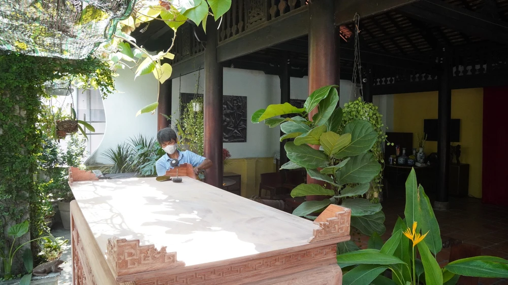 Các hạng mục tu sửa đang được gấp rút hoàn thành cho kịp ngày khánh thành bảo tàng.