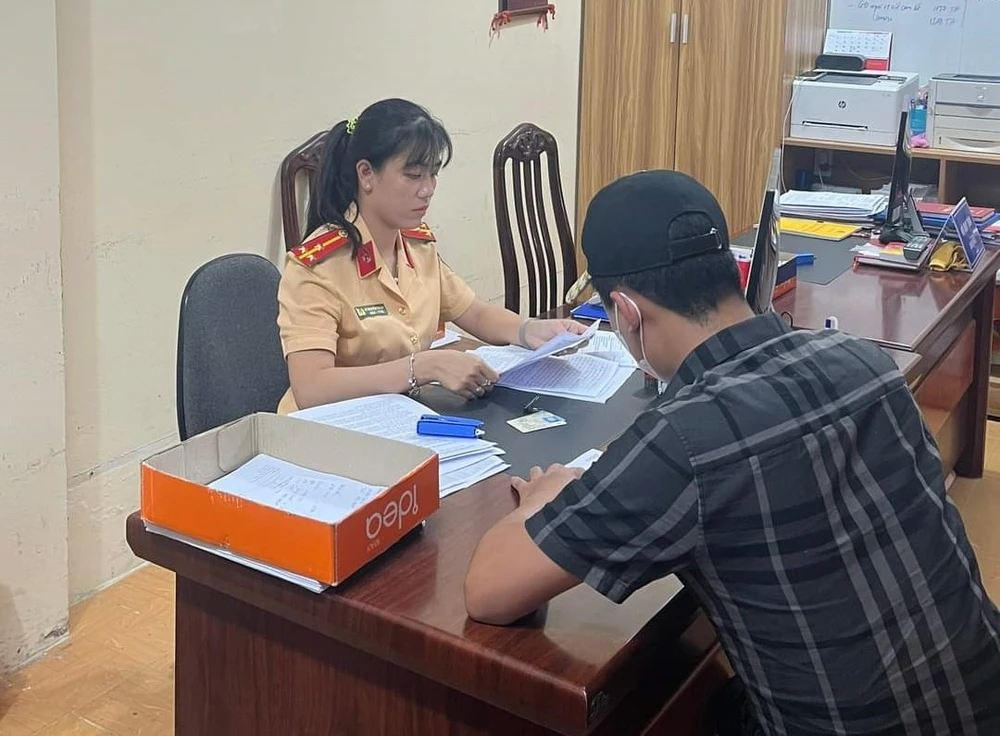 phạt nguội lái xe tải vi phạm tốc độ trên quốc lộ 60