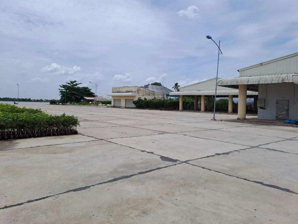 Chợ đầu mối trái cây Sơn Định 12,6 tỉ đồng xây xong bỏ hoang gần 10 năm nay