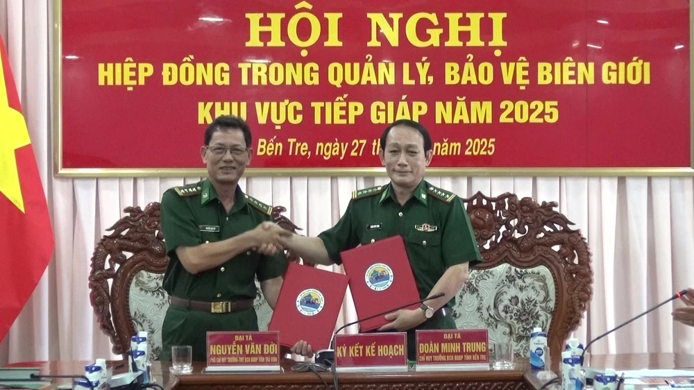 BĐBP Bến Tre và Trà Vinh hiệp đồng bảo vệ khu vực biên giới tiếp giáp, vùng biển