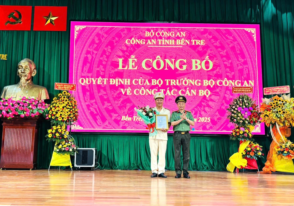 Bến Tre có tân Phó giám đốc Công an tỉnh