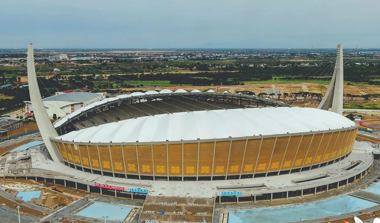 Campuchia hoàn thành sân bóng 168 triệu USD với 75 ngàn chỗ ảnh 3 Campuchia hoàn thành sân bóng 168 triệu USD với 75 ngàn chỗ ảnh 3