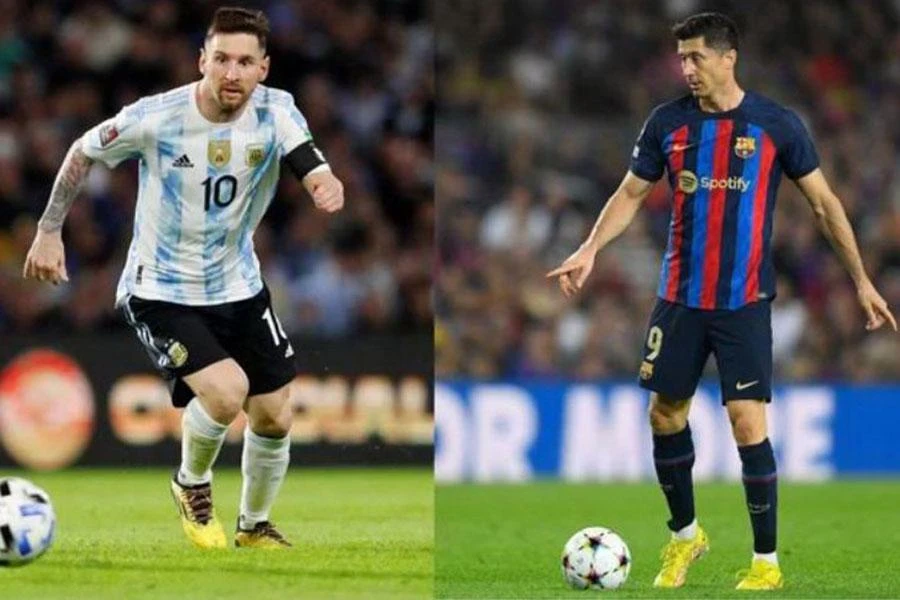 Cuộc chạm trán giữa Lewandowski và Messi được chờ đợi.