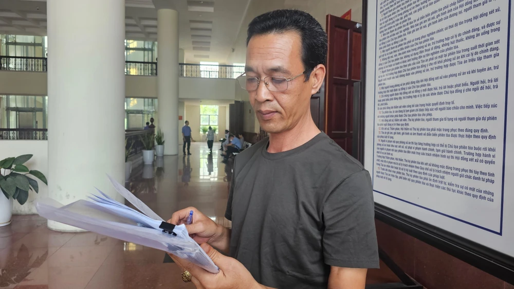 Ông Chu Đức Chương tại phiên tòa phúc thẩm. Ảnh: SONG MAI