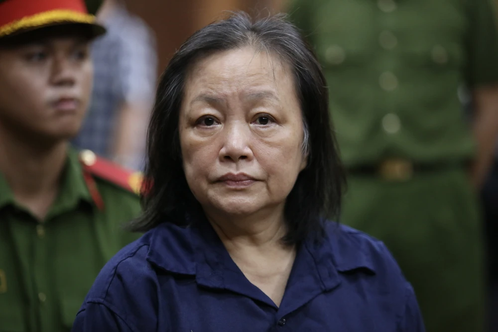 Bị cáo Trần Thị Bình Minh - cựu Phó Giám đốc Sở KH&ĐT TP.HCM. Ảnh: HOÀNG GIANG