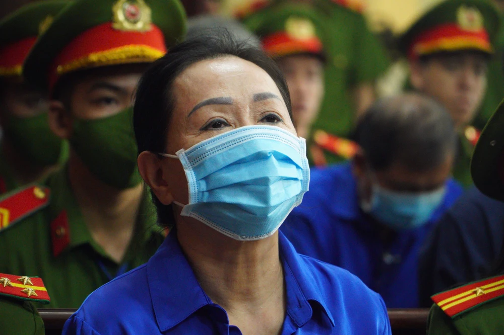 Bị cáo Trương Mỹ Lan. Ảnh: NGUYỄN TIẾN