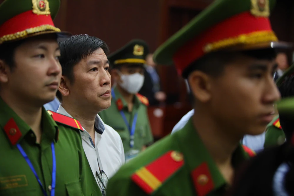 Bị cáo Võ Tấn Hoàng Văn. Ảnh: NGUYỆT NHI