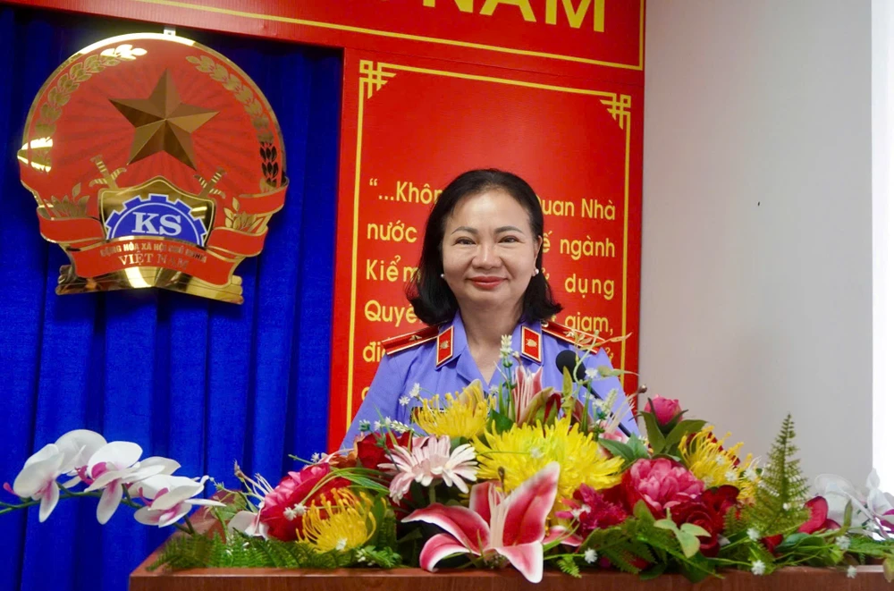 Phó Viện trưởng VKSND TP.HCM Huỳnh Thị Ngọc Hoa. Ảnh: SONG MAI