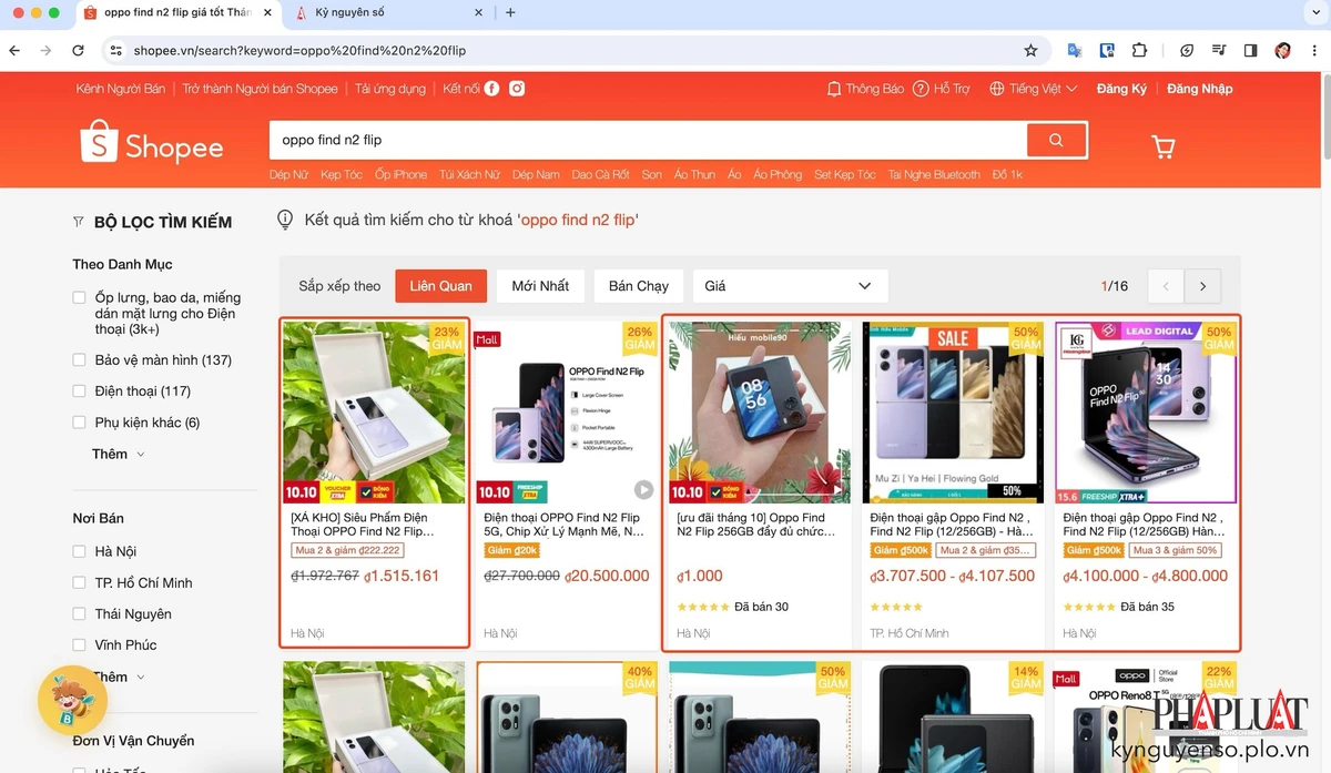 Hàng giả tràn lan trên các trang thương mại điện tử. Ảnh: TIỂU MINH Hàng giả tràn lan trên các trang thương mại điện tử. Ảnh: TIỂU MINH