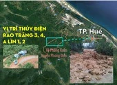 Vị trí thủy điện Rào Trăng 3, nơi có 30 người bị nạn