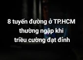 8 tuyến đường ở TP.HCM thường xuyên bị ngập nặng
