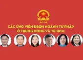 Các ứng viên ĐBQH ngành tư pháp ở Trung ương và TP.HCM