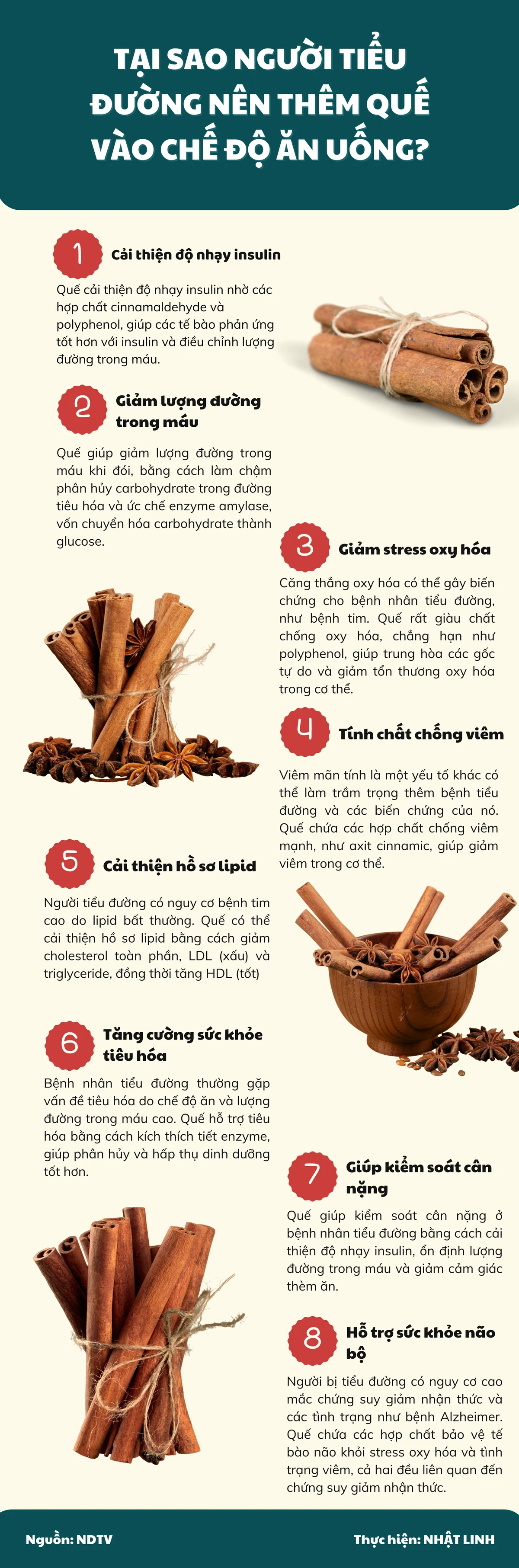 Tại sao người tiểu đường nên thêm quế vào chế độ ăn uống?