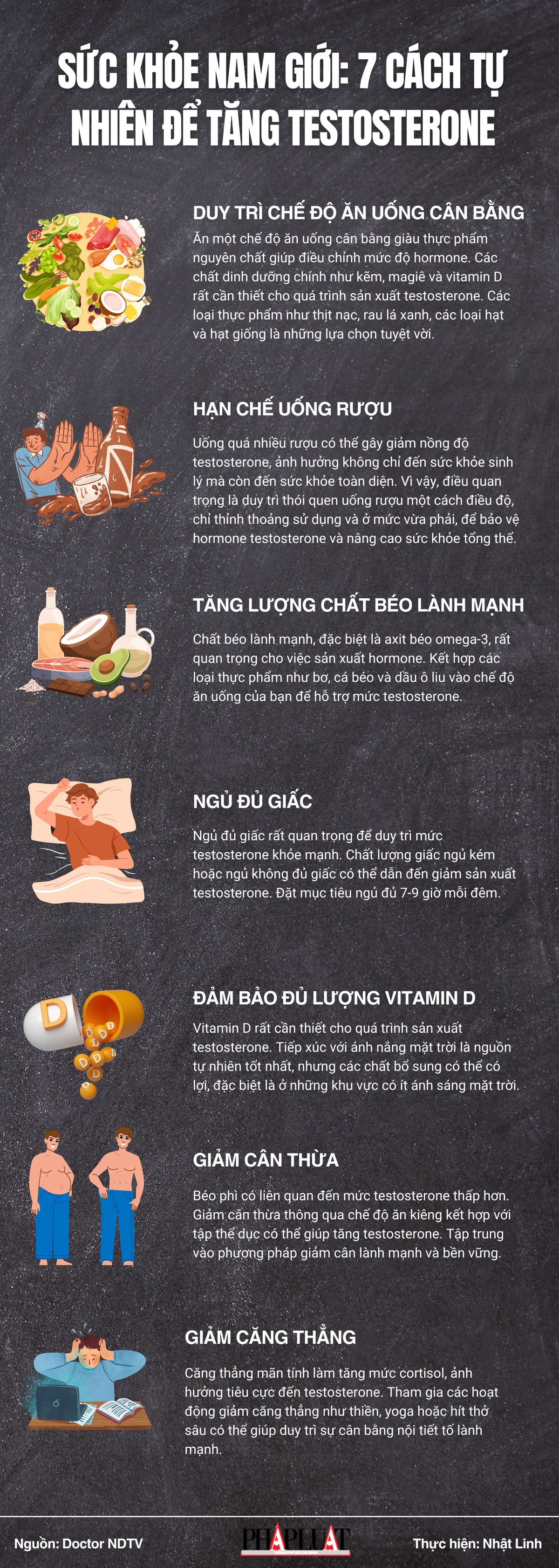 Sức khỏe nam giới: 7 cách tự nhiên để tăng testosterone