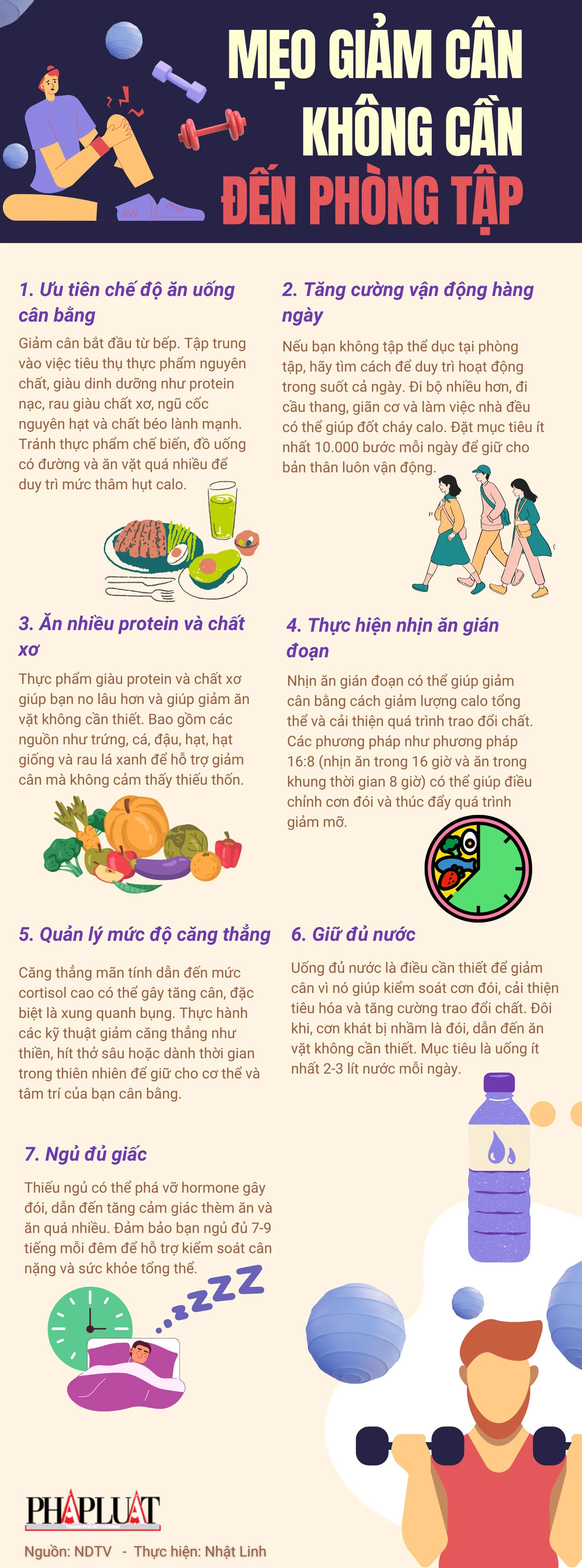 Mẹo giảm cân mà không cần đến phòng tập