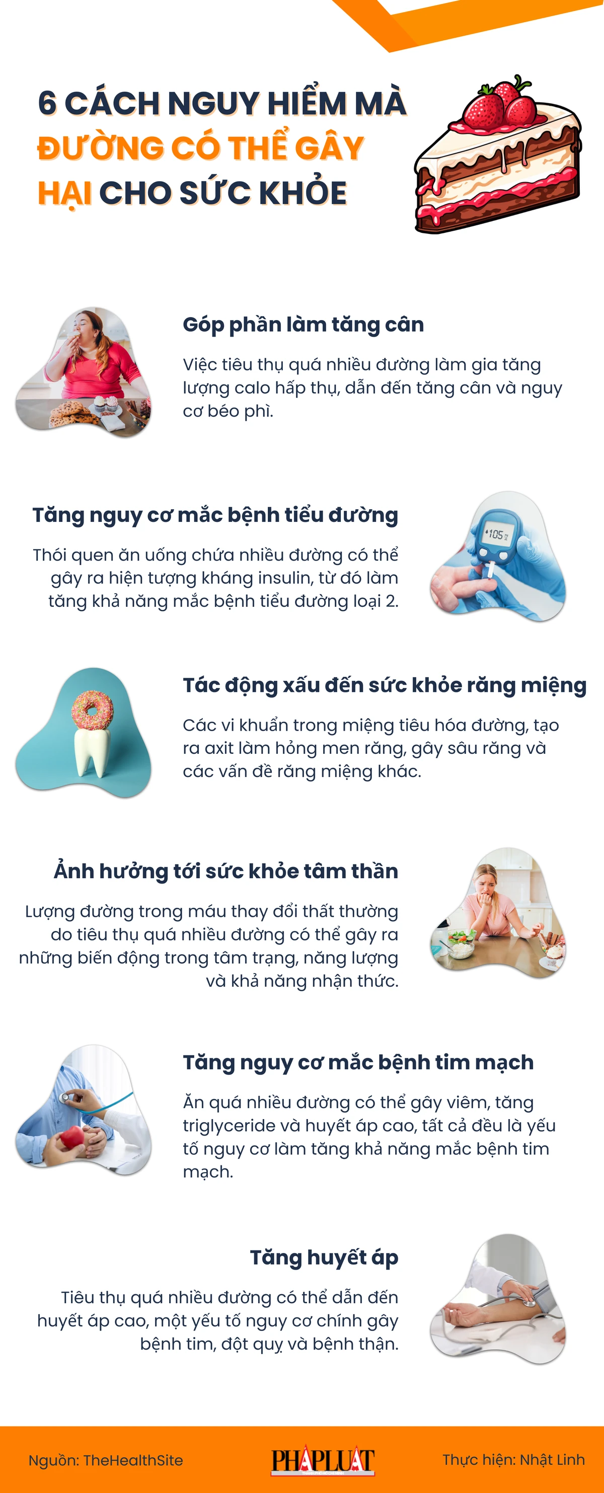 6 cách nguy hiểm mà đường có thể gây hại cho sức khỏe