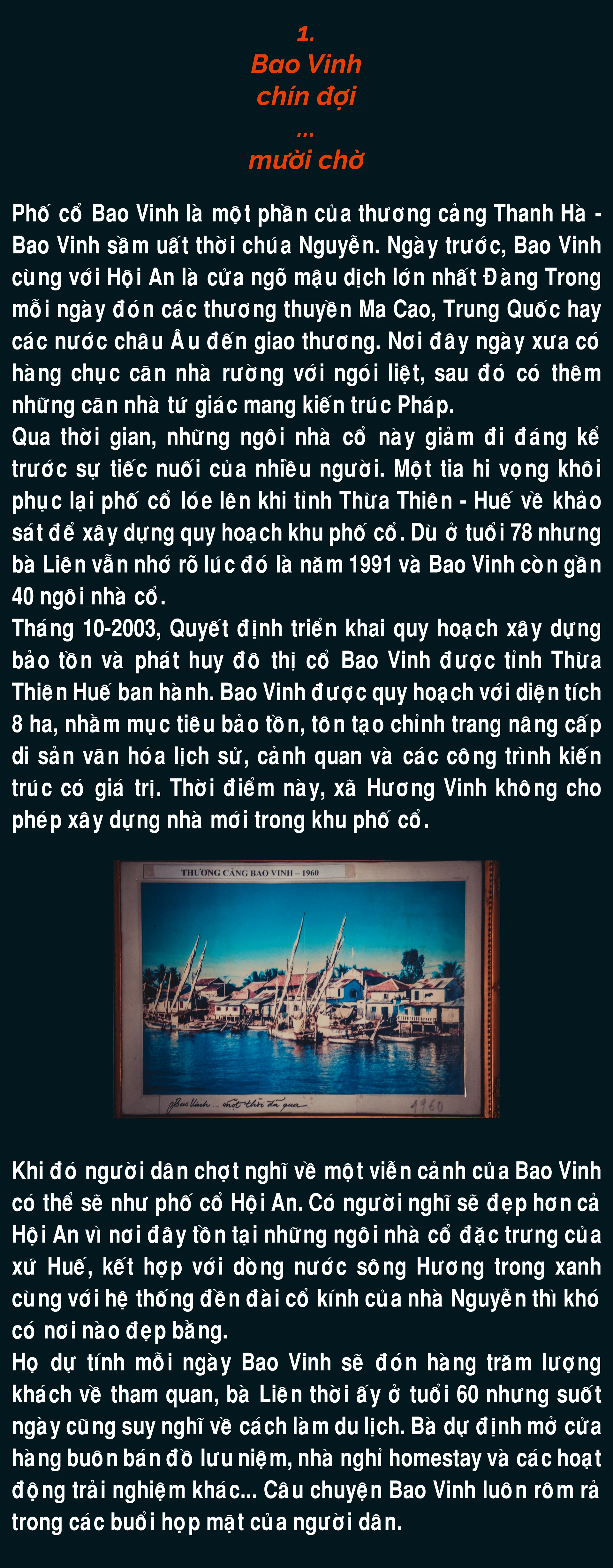 Bao Vinh: Cuộc ‘tháo chạy’ khỏi phố cổ ảnh 2 Bao Vinh: Cuộc ‘tháo chạy’ khỏi phố cổ ảnh 2
