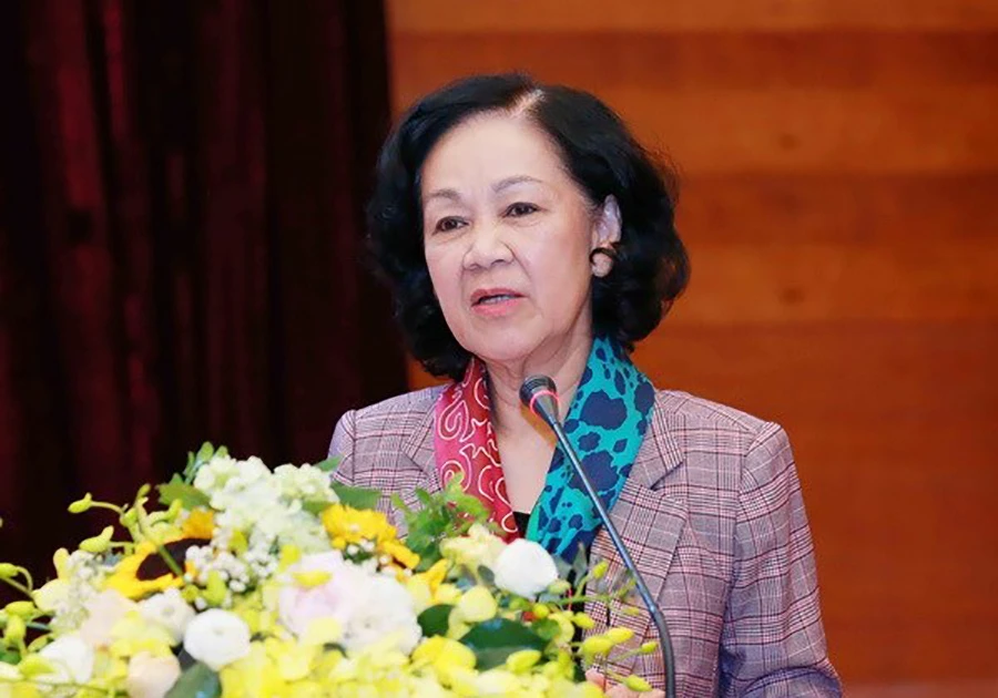 Thường trực Ban bí thư Trương Thị Mai. Ảnh: PLO Quy định 114 giúp kiểm soát khi quyền lực đang bị chi phối bởi nhiều mối quan hệ-thuong-truc-ban-bi-thu-truong-thi-mai