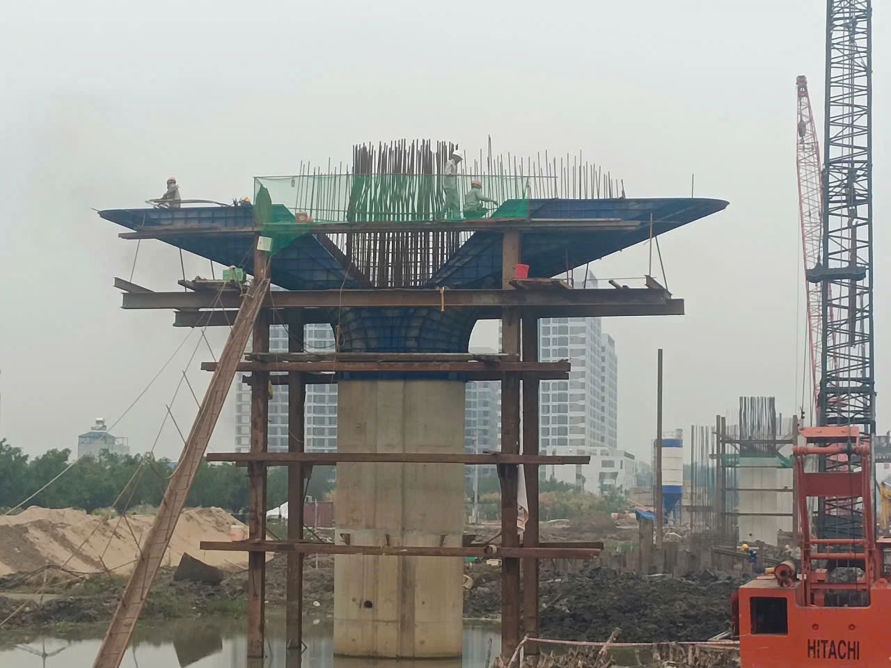 Dự kiến gần 15 km cầu cạn Vành đai 3 hoàn thành vào cuối năm 2025. vanh-dai-3-33.jpg