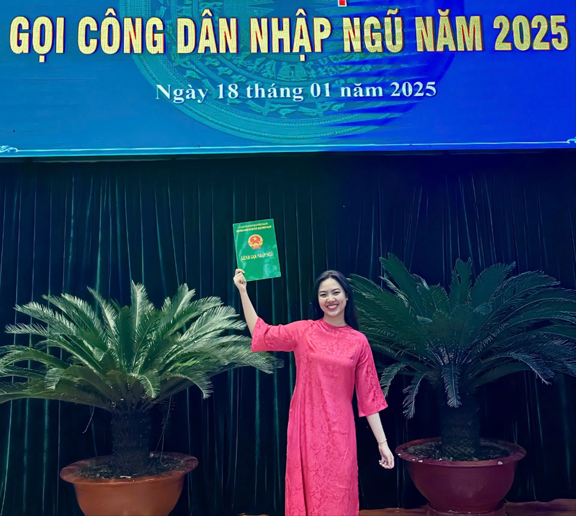 Tạ Đặng Hồng Sang bày tỏ quyết tâm, mong muốn được thử thách, rèn luyện bản thân trong môi trường quân đội. Ảnh: NVCC Nghĩa vụ quân sự (2).jpg